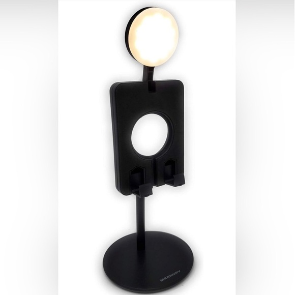 Merkury Innovations- Desktop Phone Stand with Light and Charger Dock - Picture 8 of 11